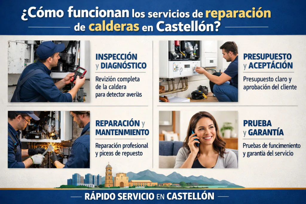 cómo funcionan los servicios de reparación de calderas en castellón