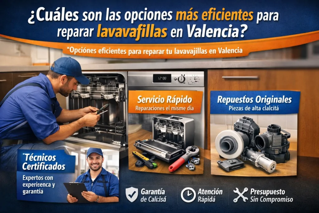cuáles son las opciones más eficientes para reparar lavavajillas en valencia