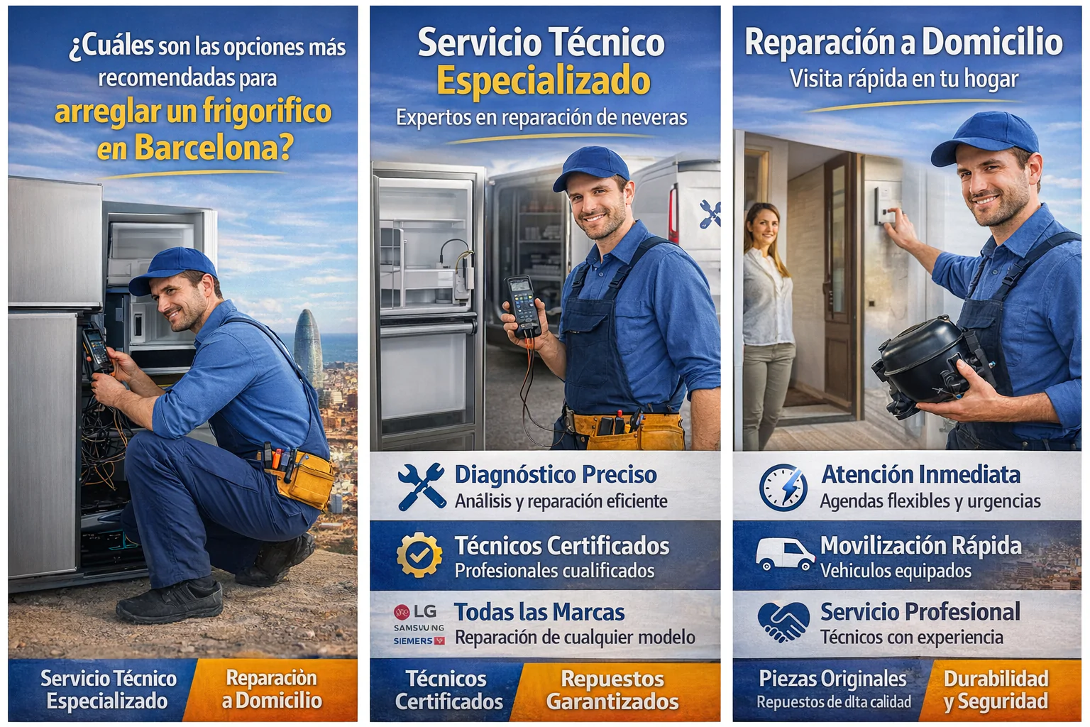 Cuales son las opciones mas recomendadas para arreglar un frigorifico Barcelona - &iquest;Cu&aacute;les son las opciones m&aacute;s recomendadas para arreglar un frigor&iacute;fico en Barcelona?