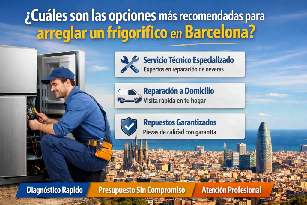 cuáles son las opciones más recomendadas para arreglar un frigorífico en barcelona